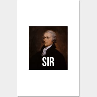 Alexander Hamilton Portrait Sir Posters and Art